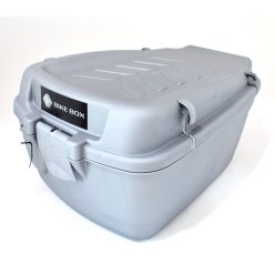   Csomagtartóra box műa. 20 liter szürke/szürke-piros  43x31x22cm