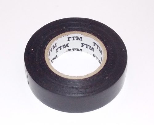 Szigetelőszalag 10mx19mm ftm. Fekete  10db/cs