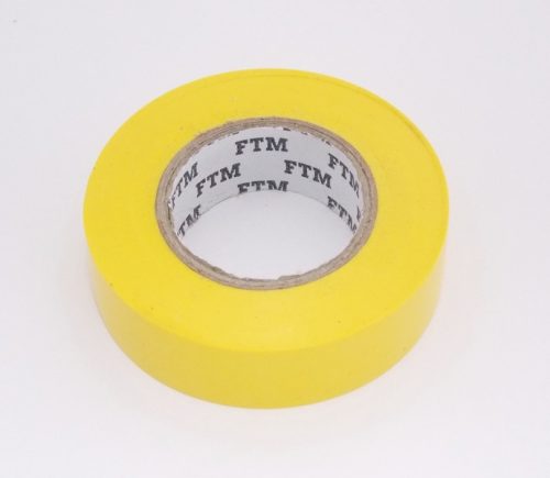 Szigetelőszalag 20mx19mm ftm. Sárga   10db/cs