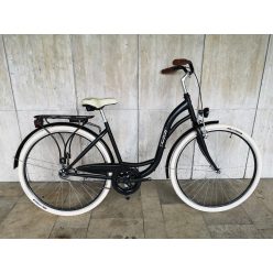   Toldi női városi kerékpár - 3 sebességes kontrás agyváltós - 28" - Fekete színben