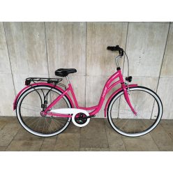   Toldi női városi kerékpár - 1 sebességes kontrás - 28" - Pink színben