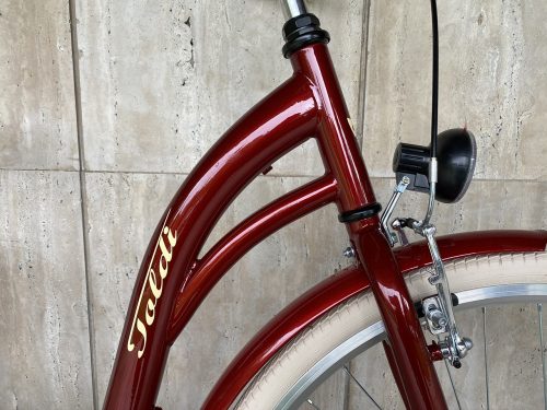 Toldi Premium női városi kerékpár - 1 sebességes kontrás - 26" - Bordó színben