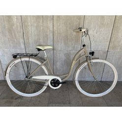   Toldi Premium női városi kerékpár - 1 sebességes kontrás - 26" - Kávé színben