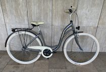   Toldi Premium női városi kerékpár - 3 sebességes kontrás agyváltós - 28" - Titán színben