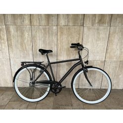   Toldi 28" férfi városi kerékpár - 1 sebességes kontrás - 18" / 20"-os vázzal - Matt fekete színben