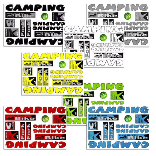 Matrica-szett Camping