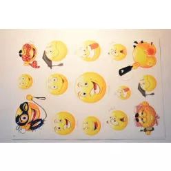 Matrica-szett smiley 1
