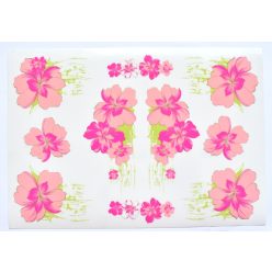 Matrica-szett virág 2/pink