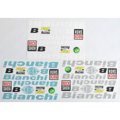 Matrica-szett bianchi rock shox-fox