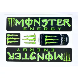 Matrica-szett energy monster fekete-zöld
