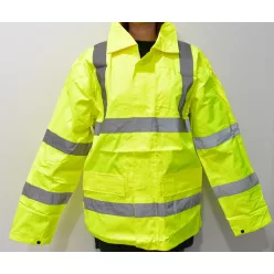 Kabát fényvisszaverő zöld s,m,l,xl  kapucnis
