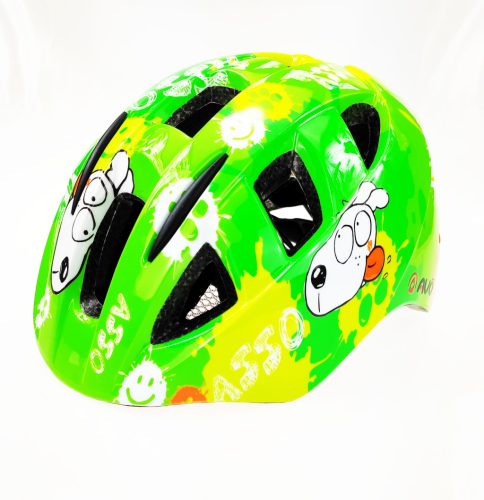 Fejvédő avo-11 junior zöld- sárga m 48-52cm