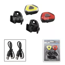   Lámpaszett usb-c kormány+ nyeregcsőre blp 18 chip 75 lumen