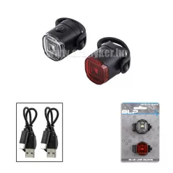   Lámpaszetusb-c szilikon fekete kormányra+nyereg csőre usb 3 funkciós