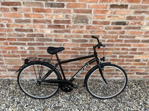 Webbicikli férfi városi 1 sebességes kerékpár - Fekete színben