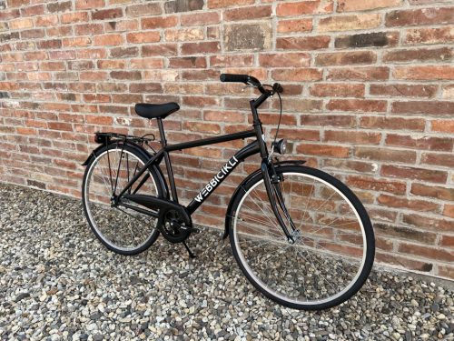 Webbicikli férfi városi 1 sebességes kerékpár - Fekete színben