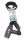 Lakat blp láncos e-bike-moped 8x900mm.Fekete