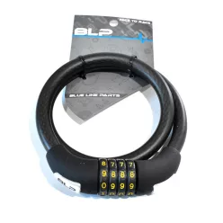   Lakat blp 4 számkobinációs kábel moped 15x800mm matt fekete