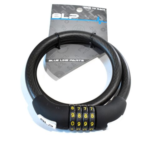 Lakat blp 4 számkobinációs kábel moped 15x800mm matt fekete