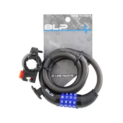 Lakat blp 4 számkobinációs spirál 12x1000mm matt fekete