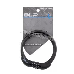 Lakat blp 4 számkobinációs kábel 6x650mm matt fekete