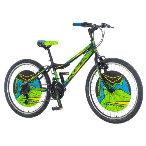 KPC Magnito 24" fiú fekete-zöld gyerek kerékpár