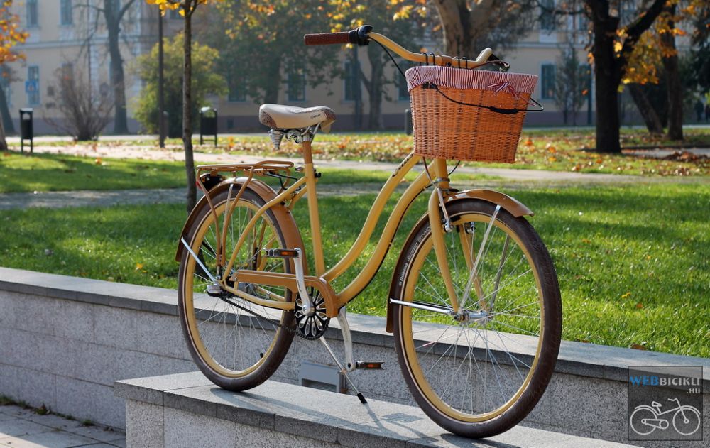 Egyedi Cruiser Női Kerékpár 1 / 3 / 7 sebességes - Krém - Karamell