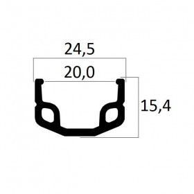 Image of Abroncs 27x1 1/4 36H alu ezüst