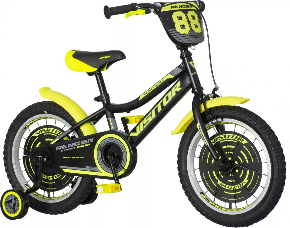 KPC Ranger 16" fiú fekete-sárga gyerek kerékpár