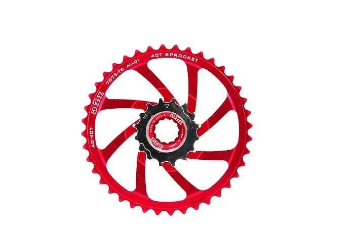 Image of A2Z fogaskoszorú átalakító lánckerék - 40T - Piros