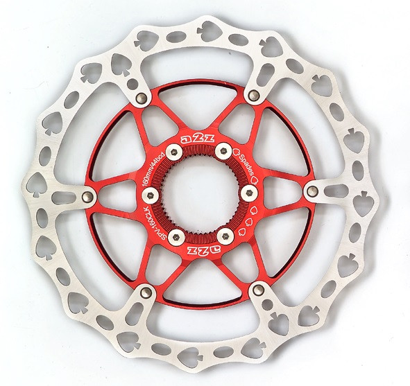 Image of a2Z Teppan Yaki SPV CenterLock féktárcsa [piros pikk, 160 mm]