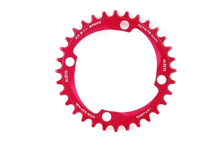 Image of a2Z Narrow Wide (BCD: 96) 4 furatos aszimmetrikus lánctányér [piros, 32]