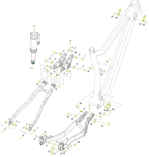 Image of Váz Hardware KIT csavarszet Ninety-Six CF 2021-től