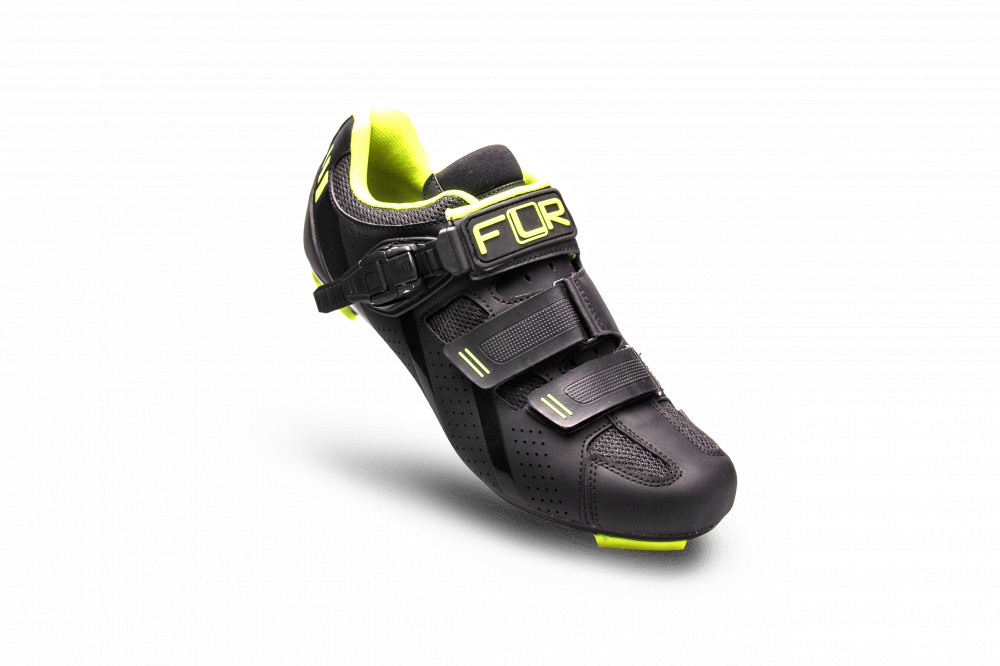 FLR F-15 III országúti cipő [fekete-neon sárga, 43]