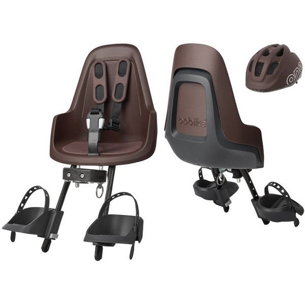 Bobike gyerekülés előre - ONE mini + gyereksisak - XS - kávé