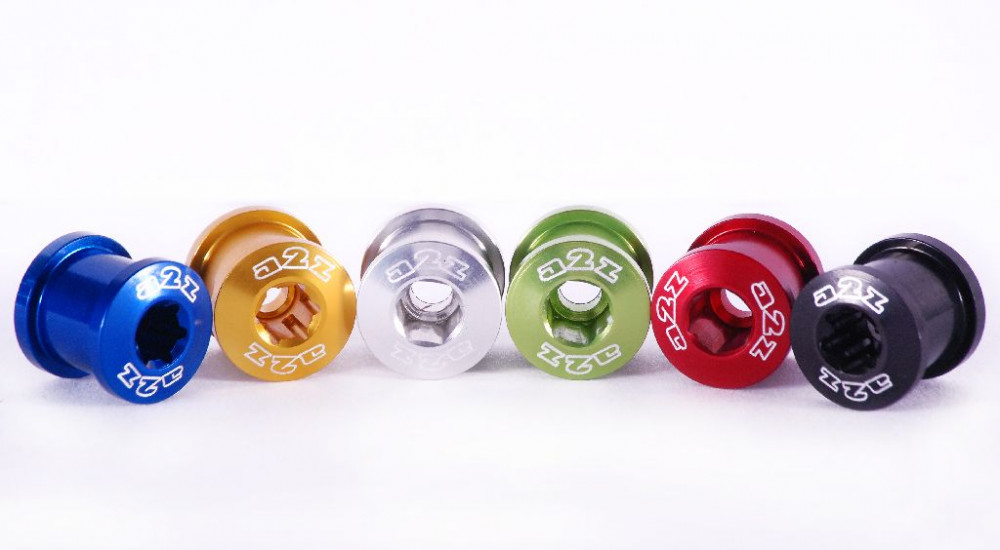 Image of a2Z 7075-T6 alu lánctányér csavar 2x hajtóműhöz [XTR szürke, 5 pár]