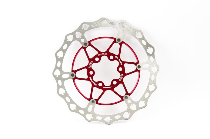 Image of a2Z Teppan-Yaki TY-SPV-TS 6 csavaros féktárcsa [piros, 160 mm, pikk]