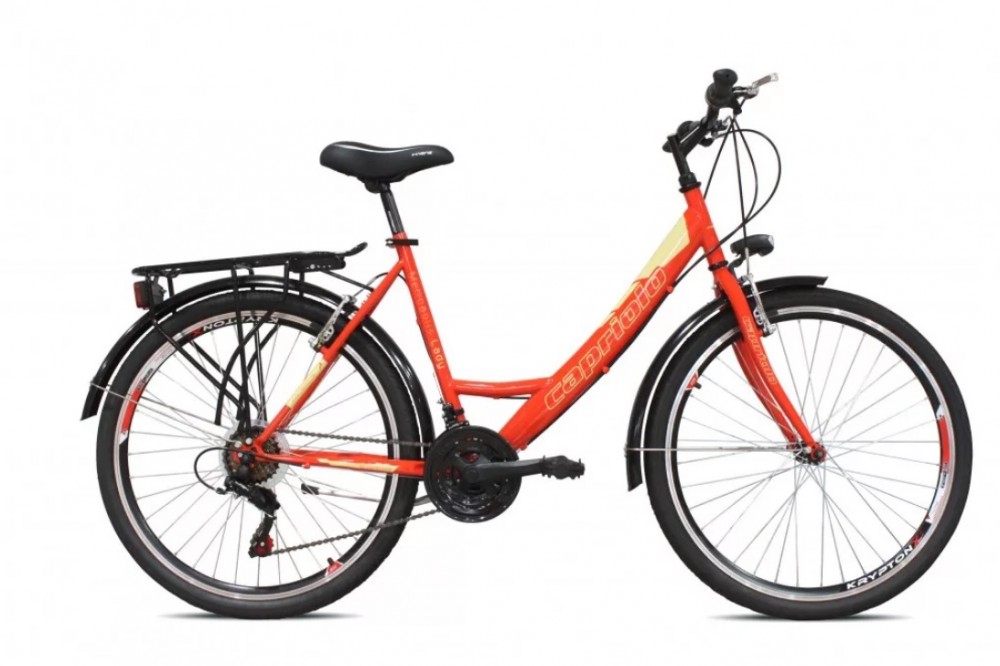 Capriolo Metropolis női városi kerékpár - Piros színben - 17" vázzal Capriolo Metropolis női városi kerékpár - Piros színben - 17" vázzal
