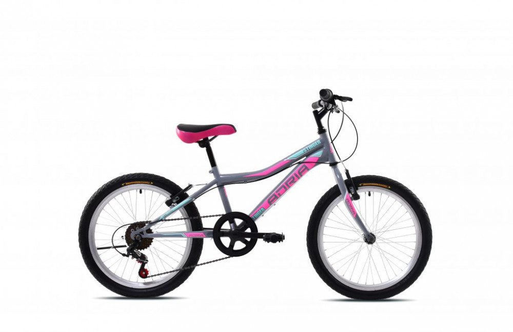 Adria Stinger 20" gyerek kerékpár Grafit-Rózsaszín