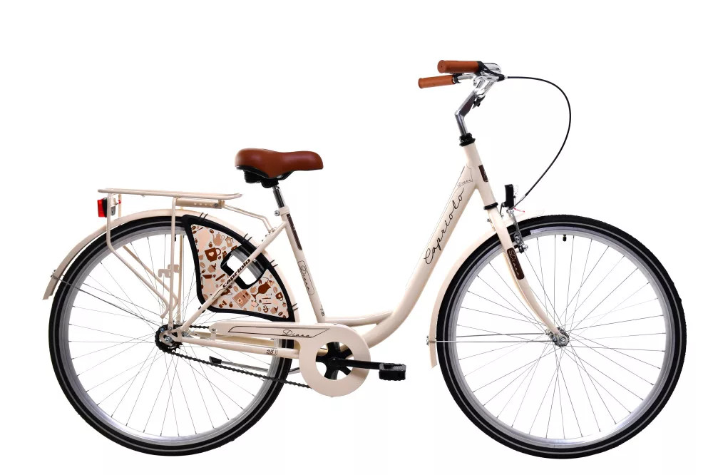 Capriolo Diana 1 sebességes női kontrás városi kerékpár - 28" - Krém
