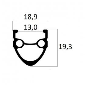 Image of Abroncs 622x13 duplafalú Ezüst 36l országúti cnc Beretta st-13