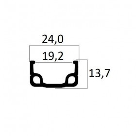 Image of Abroncs 622x21 szimpla ezüst alu 36l Beretta p-24h