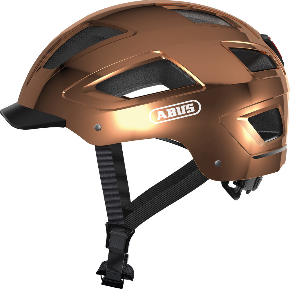 Image of ABUS kerékpáros városi sisak Hyban 2.0, ABS, chrome rosé, M (52-58 cm)