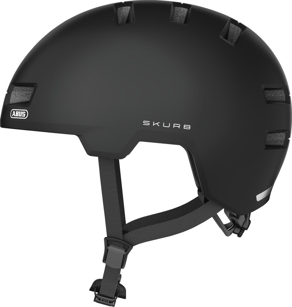 Image of ABUS kerékpáros városi sisak Skurb, ABS, velvet black, S (52-56 cm)