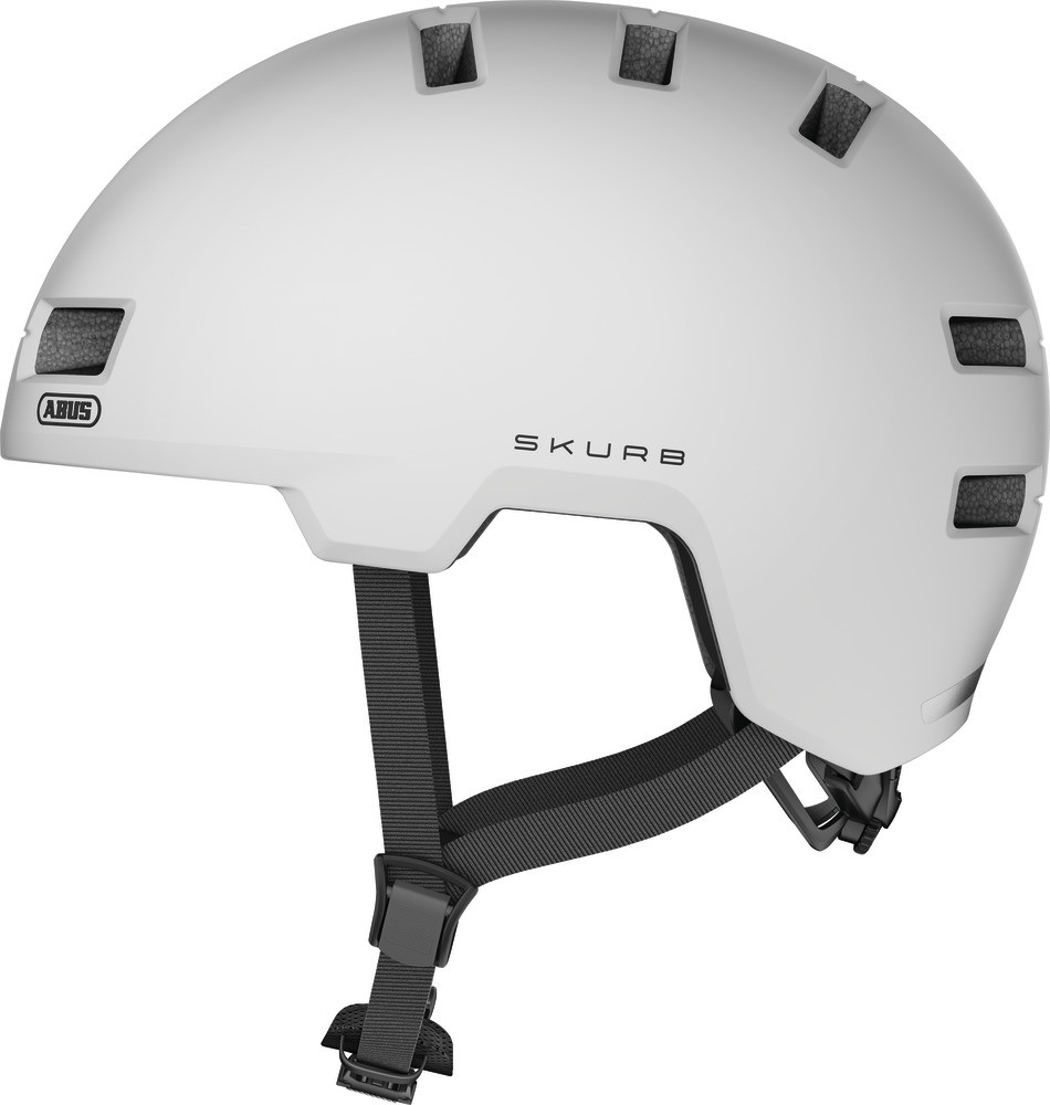 Image of ABUS kerékpáros városi sisak Skurb, ABS, pearl white, M (55-59 cm)