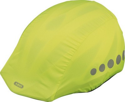 Image of ABUS Lumino biztonsági fényvisszaverős sisak esővédő Raincap, unisex, neon sárga