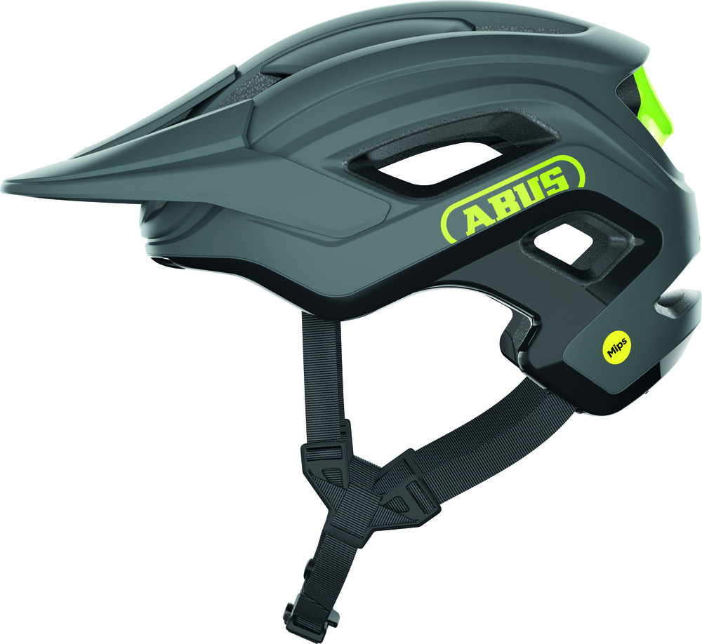 Image of ABUS kerékpáros sport sisak Cliffhanger MIPS, In-Mold, concrete grey, S (51-55 cm)