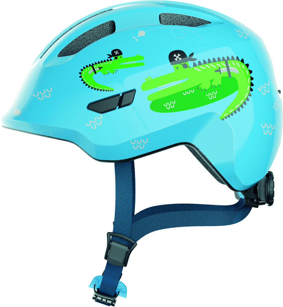 Image of ABUS kerékpáros gyerek sisak Smiley 3.0, In-Mold, blue croco, S (45-50 cm)