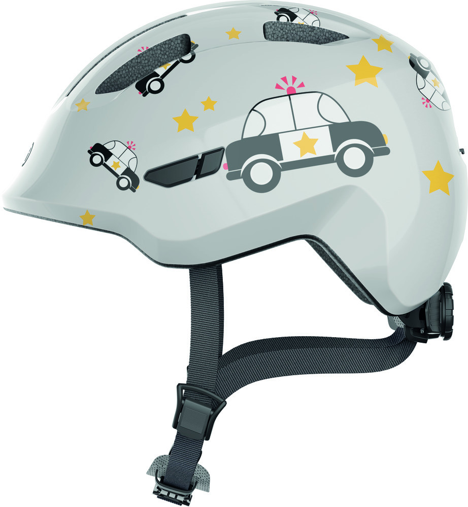 Image of ABUS kerékpáros gyerek sisak Smiley 3.0, In-Mold, grey police, S (45-50 cm)