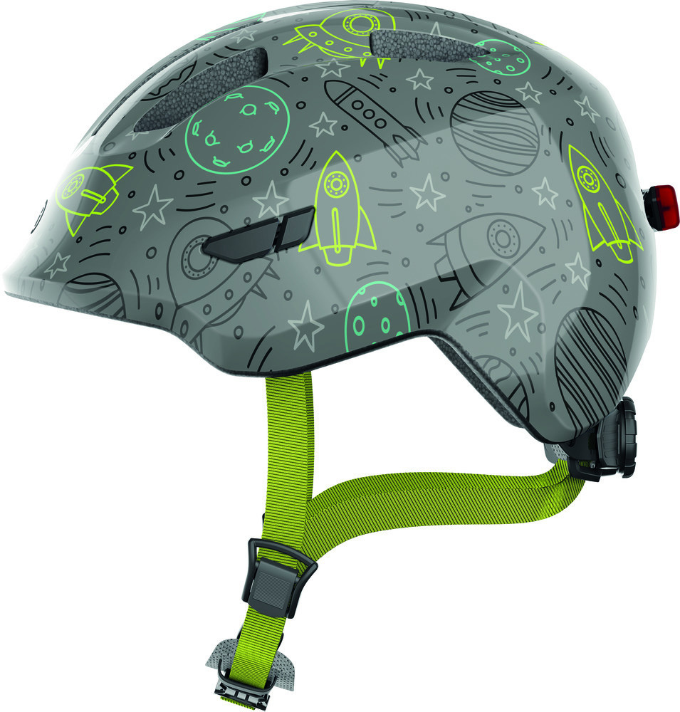 Image of ABUS kerékpáros gyerek sisak Smiley 3.0 LED, In-Mold, grey space, S (45-50 cm)